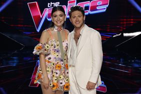 THE VOICE -- "Live Semi-Final Top 8 Performances" Episode 2315A -- Pictured: (l-r) Gina Miles, Niall Horan 