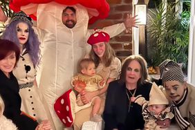 The Osbournes Pose with Kelly and Jack's Babies