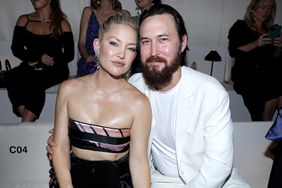 Kate Hudson and Danny Fujikawa attend the Giorgio Armani Prive Haute Couture Fall/Winter 2023/2024 show