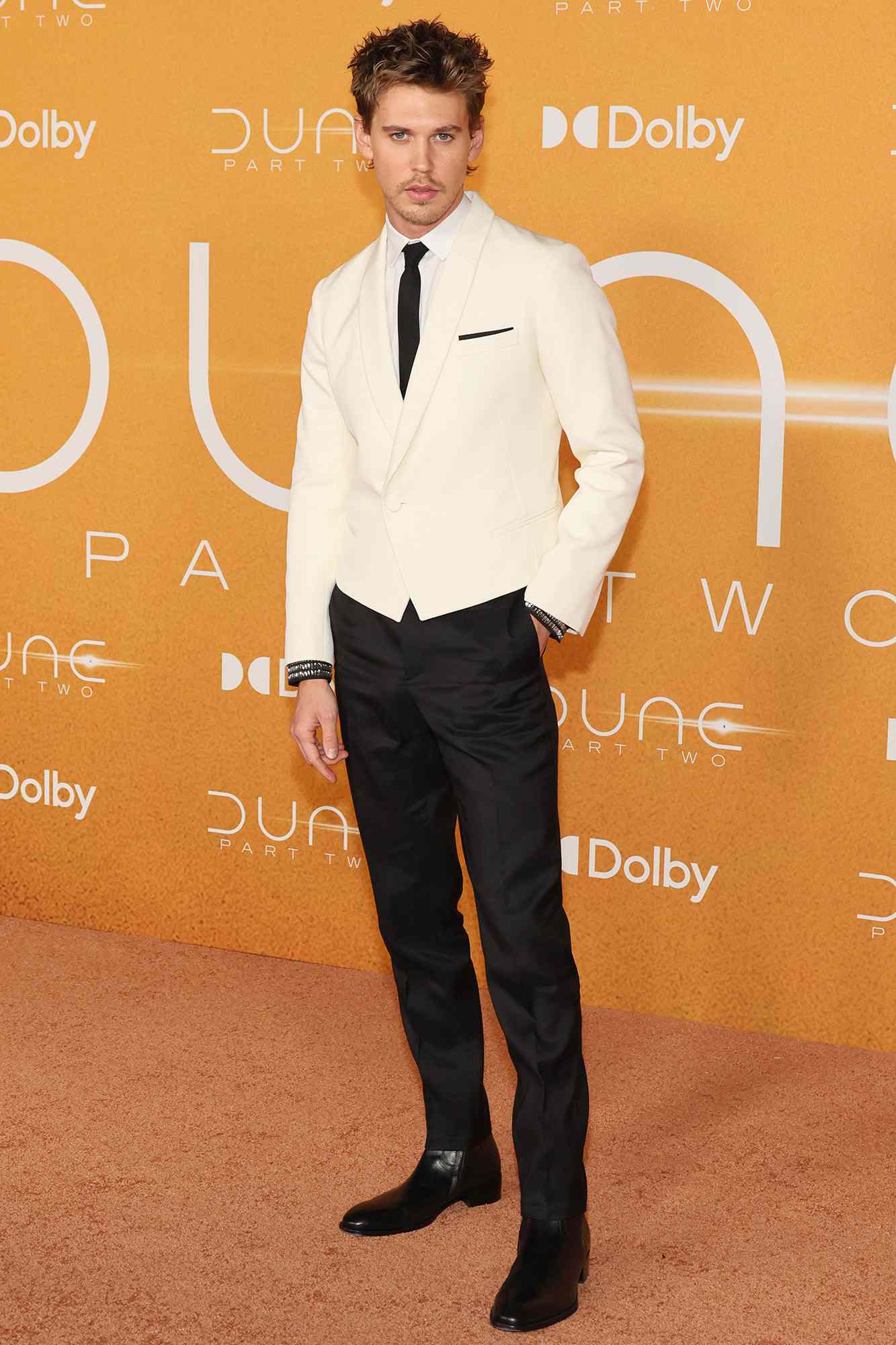 Austin Butler attends the "Dune: Part Two" premiere at Lincoln Center on February 25, 2024 in New York City.