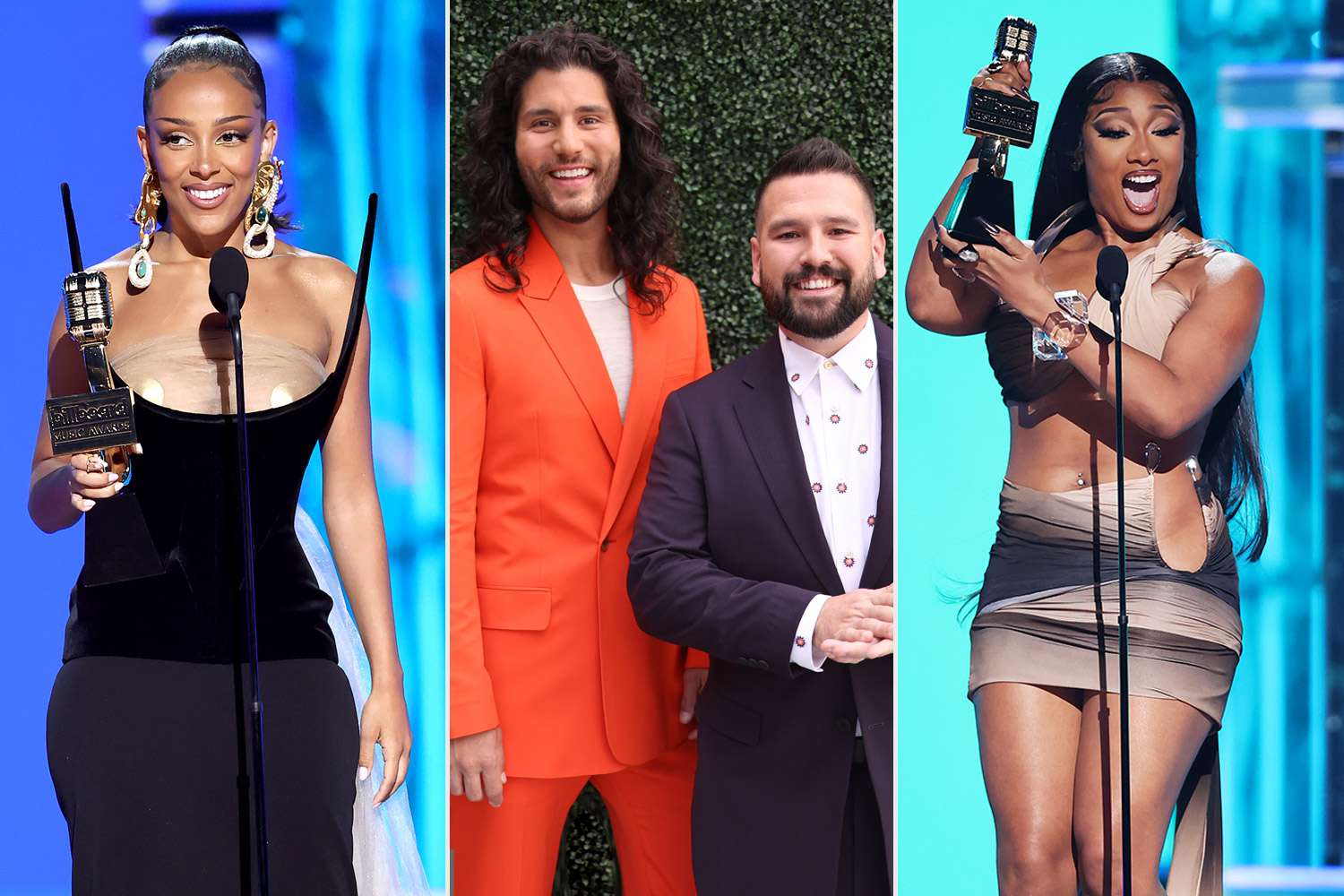 Doja Cat, Dan + Shay and Megan Thee Stallion billboard awards winners