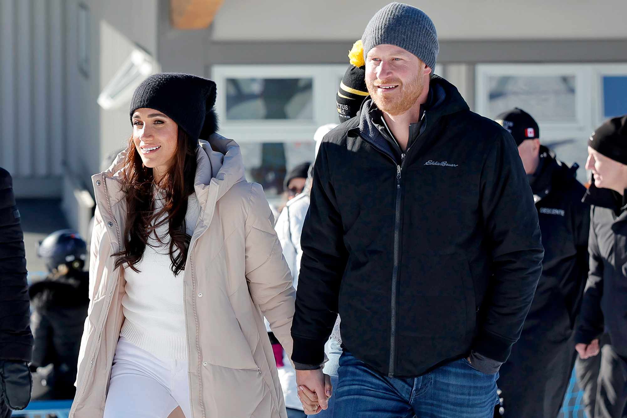 Meghan, Duchess of Sussex and Prince Harry, Duke of Sussex attend Invictus Games Vancouver Whistlers 2025's One Year To Go Winter Training Camp on February 14, 2024 in Whistler, British Columbia.