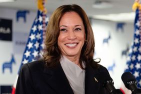 US Vice President and Democratic presidential candidate Kamala Harris