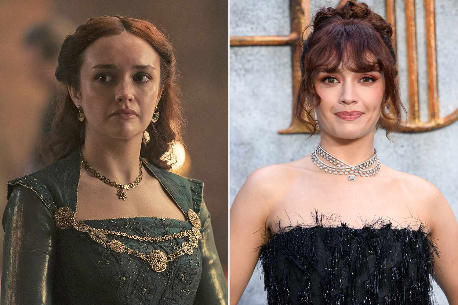 Olivia Cooke as Alicent Hightower in House of the Dragon