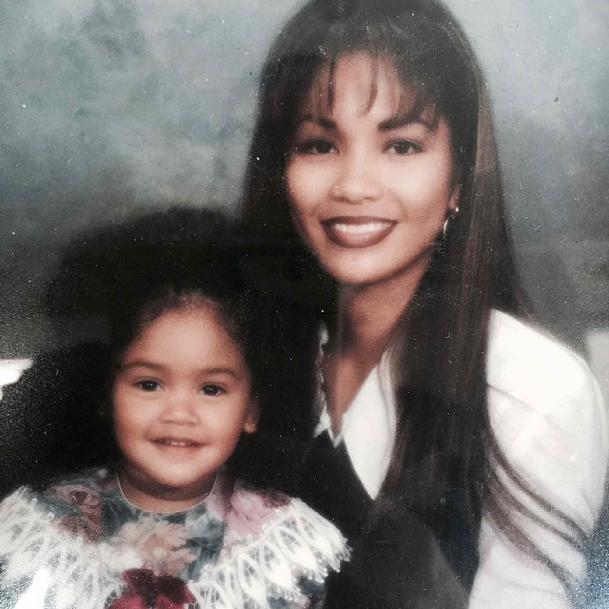 Saweetie and her mom Trinidad Valentin.