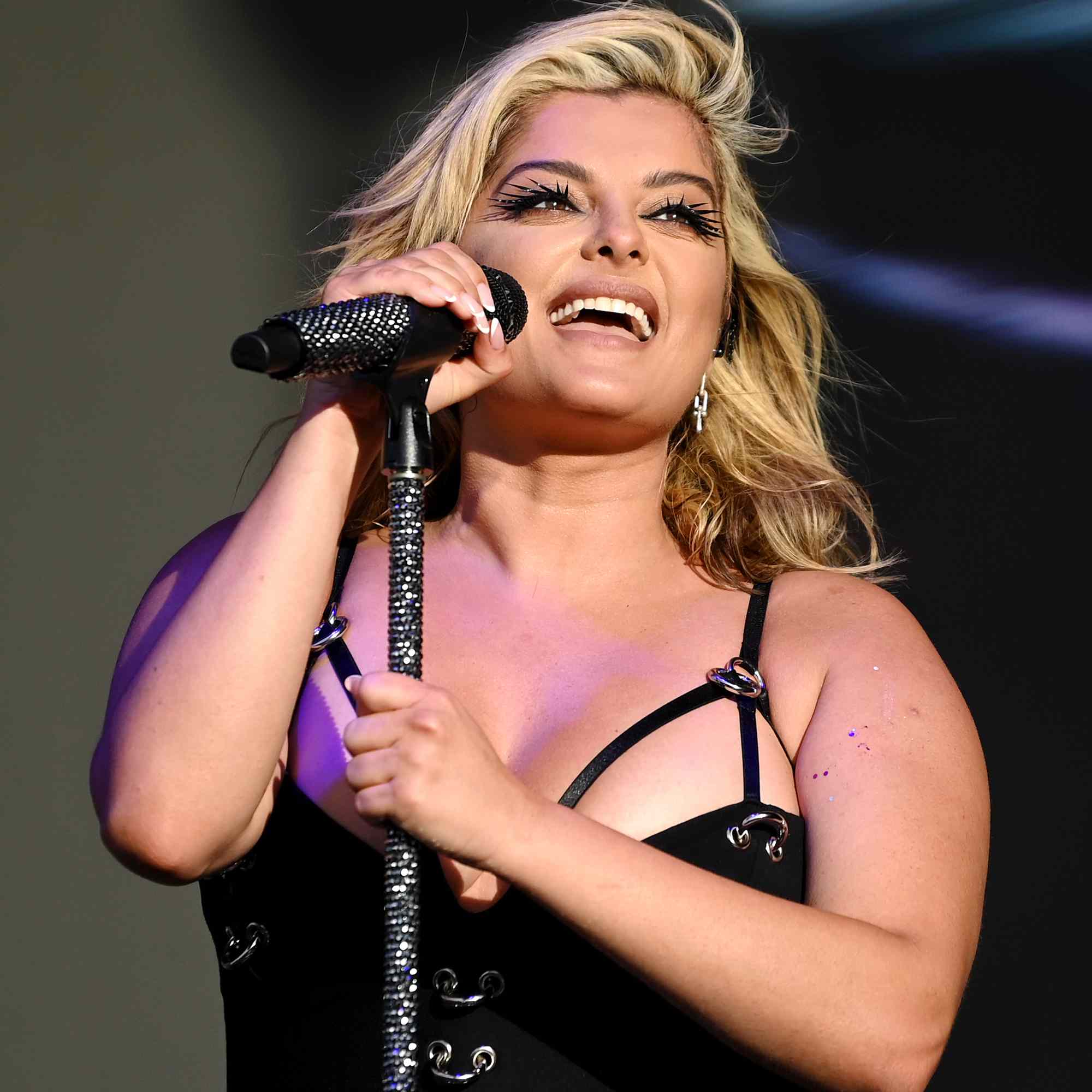 Bebe Rexha performs onstage during Pride In London 2024 at Trafalgar Square on June 29, 2024 in London, England