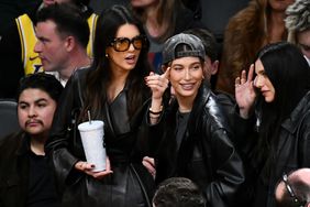 Hailey Bieber Kendall Jenner basketball los angeles 01 15 24