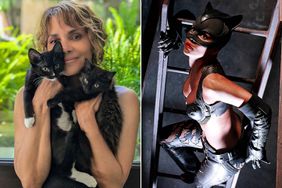 Halle Berry rescues cats; Halle Berry Catwoman - 2004