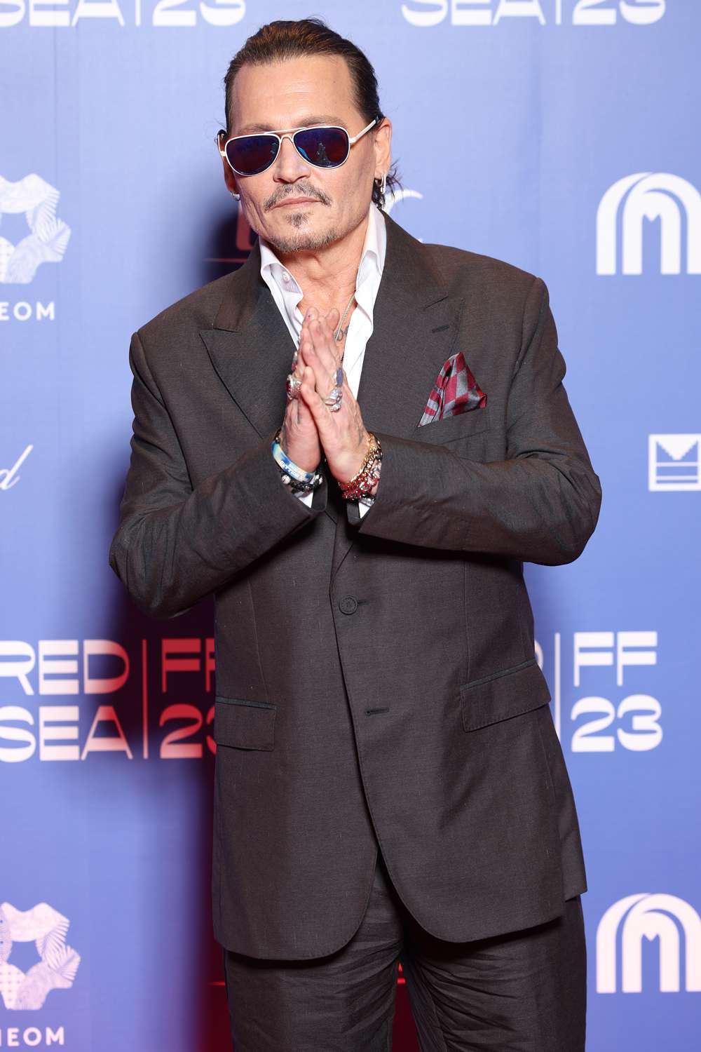 Johnny Depp attends the screening of "Jeanne Du Barry" during the Red Sea International Film Festival 2023 at VOX Cinema on December 01, 2023 in Jeddah, Saudi Arabia.