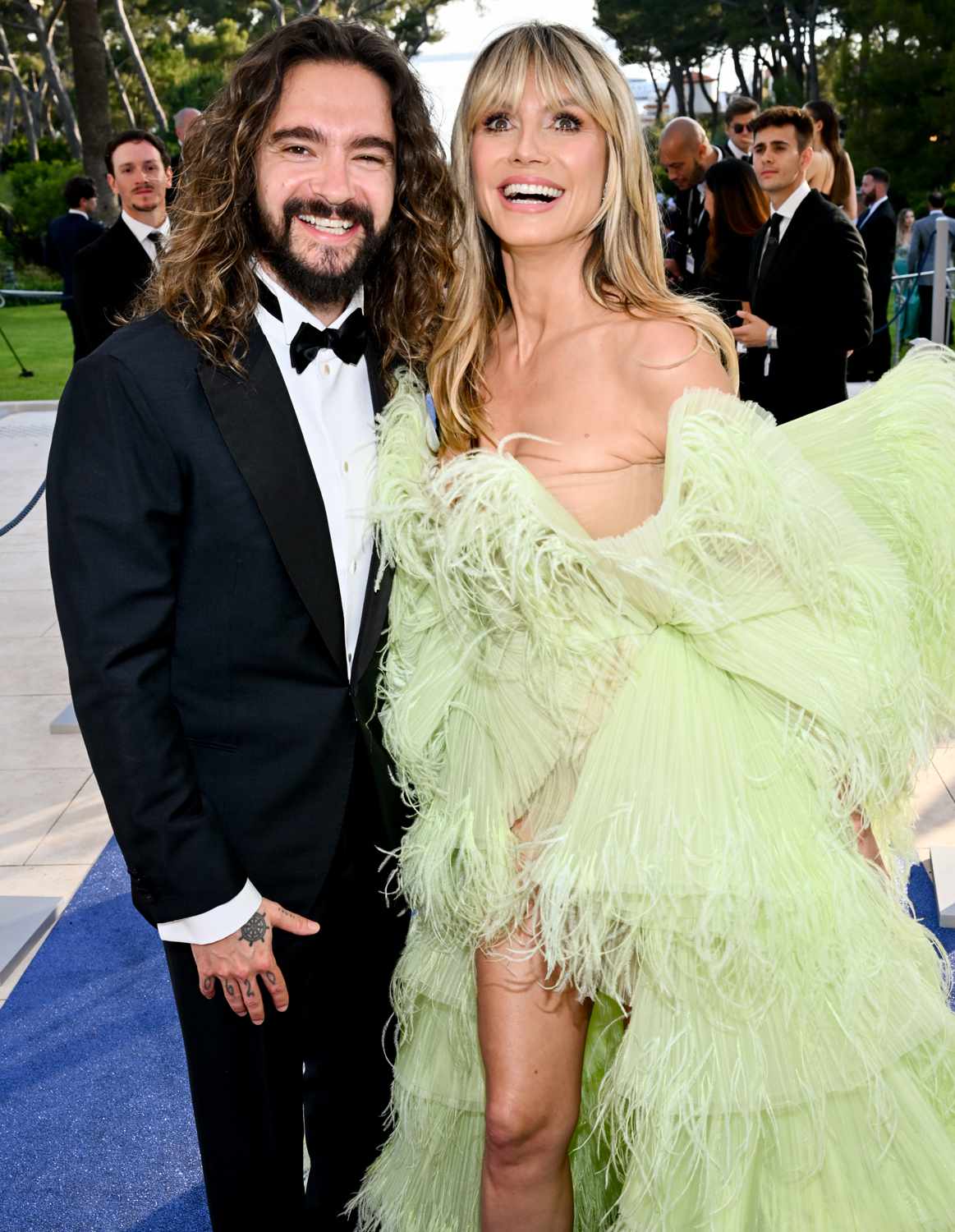 Tom Kaulitz and Heidi Klum at the 29th amfAR Gala Cannes