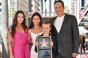 Kyla Weber, Locklyn Kyla Vaughn, Vernon Lindsay Vaughn and Vince Vaughn at the ceremony honoring Vince Vaughn with a star on the Hollywood Walk of Fame on August 12, 2024 in Los Angeles, California. 