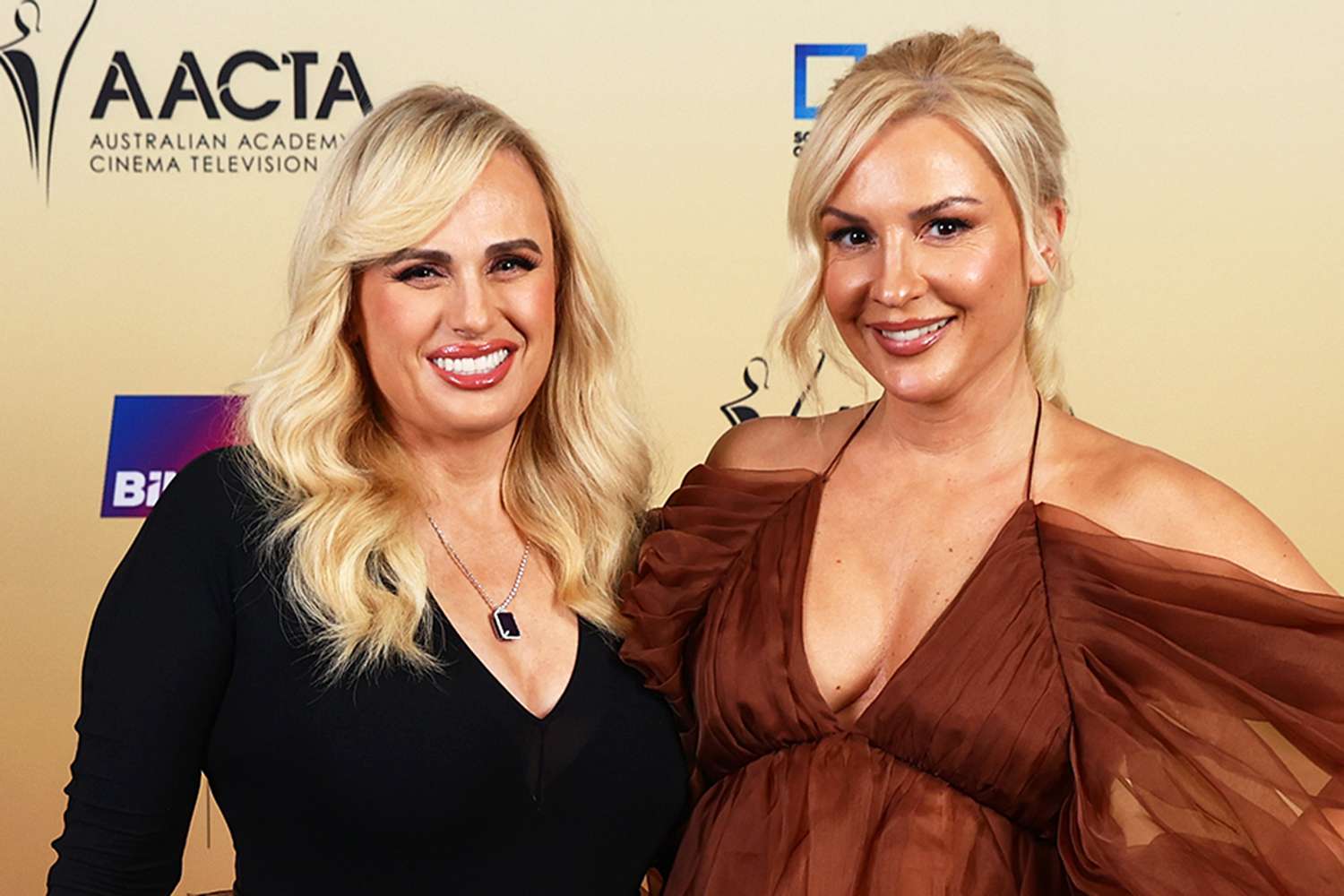 Rebel Wilson and Ramona Agruma attend the 2024 AACTA Awards Presented By Foxtel Group at HOTA (Home of the Arts) on February 10, 2024 in Gold Coast, Australia.