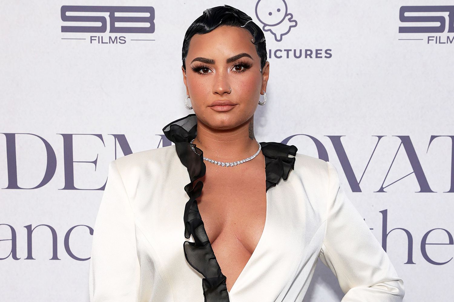Demi Lovato attends the OBB Premiere Event for YouTube Originals Docuseries "Demi Lovato: Dancing With The Devil" at The Beverly Hilton on March 22, 2021 in Beverly Hills, California.