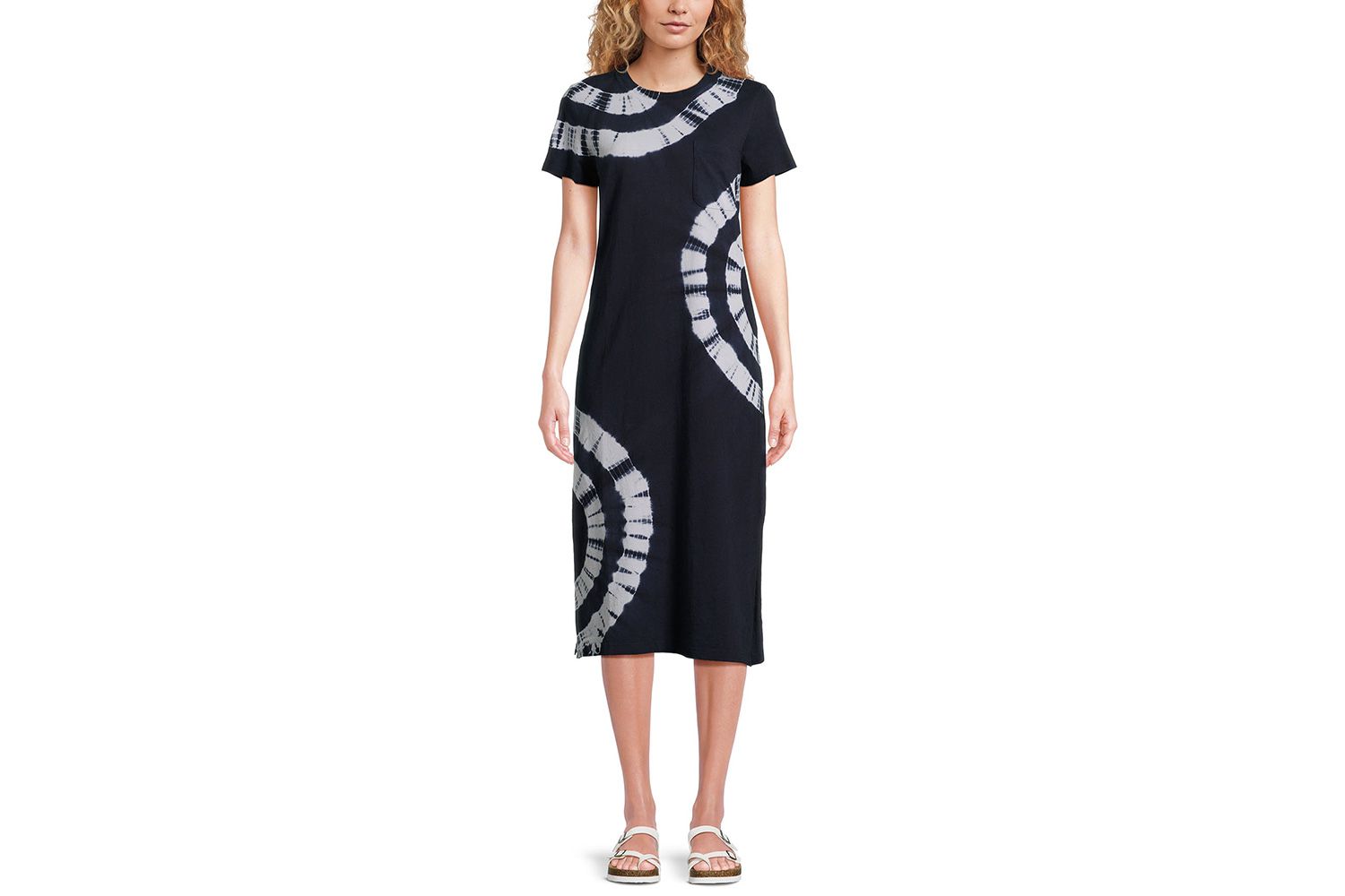 Walmart Time and Tru Women's Midi T-Shirt Dress