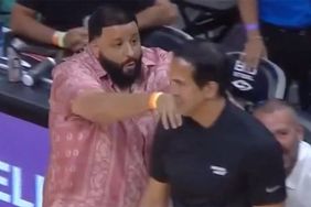 DJ Khaled and coach Erik Spoelstra