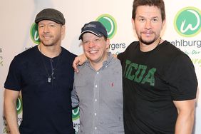 Donnie Wahlberg, Paul Wahlberg and Mark Wahlberg attend the Wahlburgers Coney Island VIP Preview Party on June 23, 2015 in New York City. 