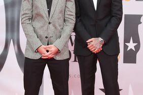 Louis Tomlinson and Liam Payne attend the BRIT Awards 2016 at The O2 Arena on February 24, 2016 in London, England.