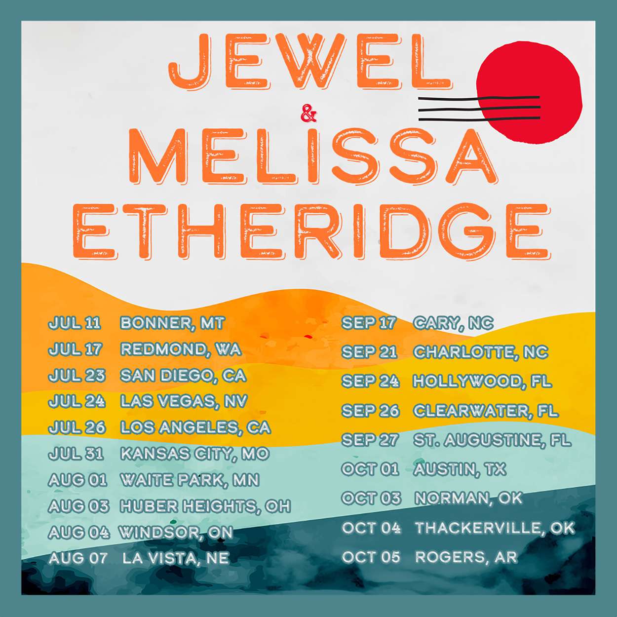 Jewel and Melissa Etheridge Announce Co-Headlining Tour