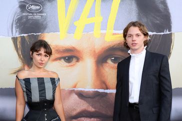 Mercedes Kilmer and Jack Kilmer attend the Premiere of Amazon Studios' "VAL" at DGA Theater Complex on August 03, 2021 in Los Angeles, California