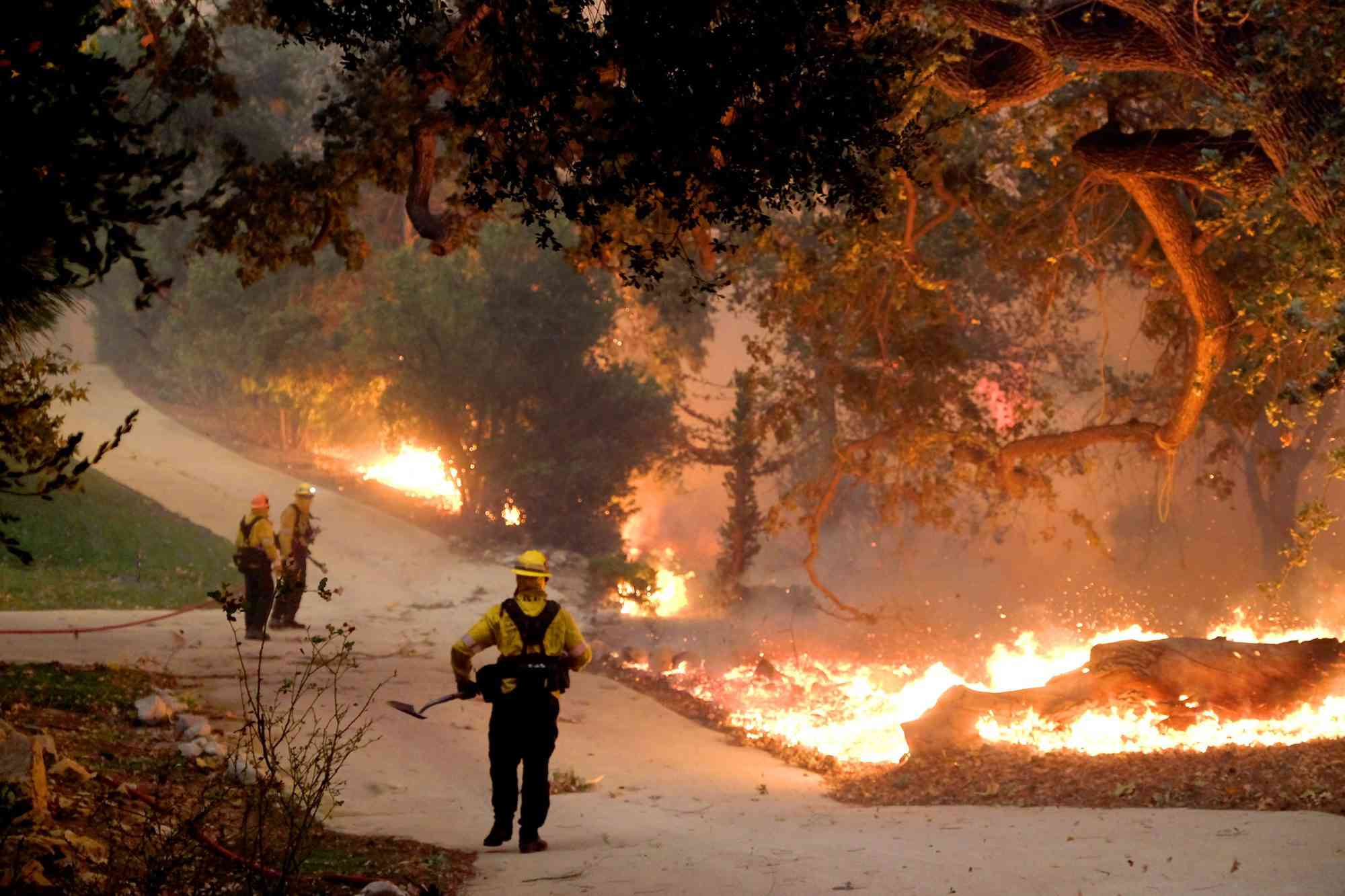 Fast-Spreading Hill Fire Forces Evacuations In California's Ventura County