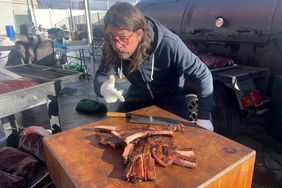 dave grohl volunteering and barbecuing for hope the mission. courtesy of Hope the Mission.