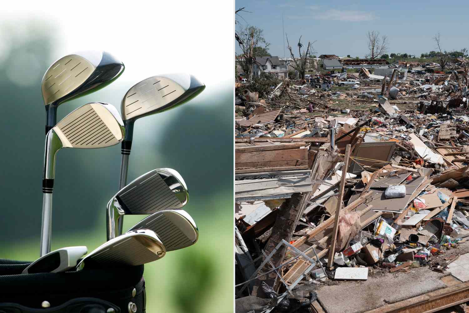 GREENFIELD, IOWA - MAY 22: Residents go through the damage after a tornado tore through town yesterday afternoon on May 22, 2024 in Greenfield, Iowa. Multiple deaths and injuries have been reported from a series of tornadoes and powerful storms that hit several Midwestern states. (Photo by Scott Olson/Getty Images)