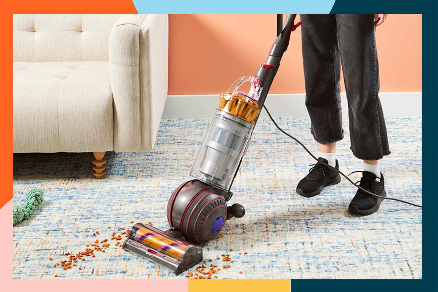 Dyson Vacuums in use