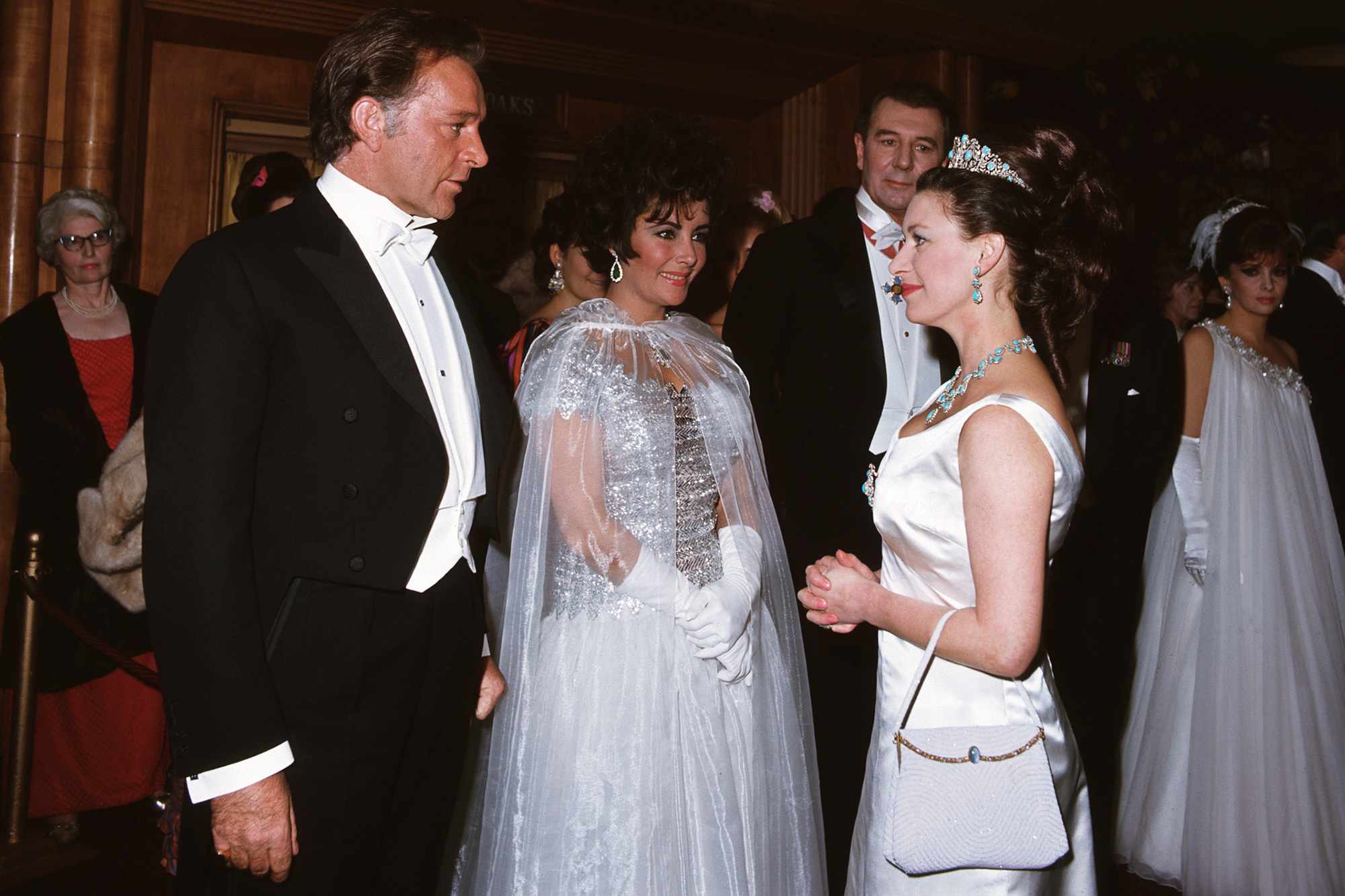 Richard Burton, Liz Taylor and Princess Margaret