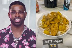 Tristan Thompson cooks