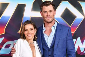 Elsa Pataky and Chris Hemsworth attend Marvel Studios "Thor: Love and Thunder" Los Angeles Premiere at El Capitan Theatre on June 23, 2022 in Los Angeles, California.