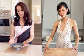 Kristin Davis 'making' gum on Instagram; Nara Smith making gum on TikTok