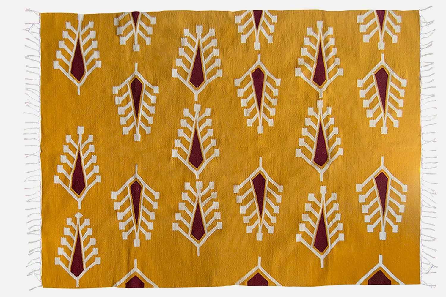 54Kibo Cypress Mustard Floral Area Rug