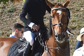 Mary-Kate Olsen finished in third place at the Longines Equestrian Tour in Rome. 18 Sep 2021 Pictured: Mary-Kate Olsen.