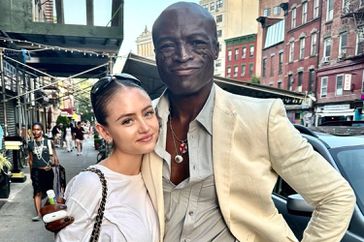 Seal with his and Heidi Klum's Daughter Leni