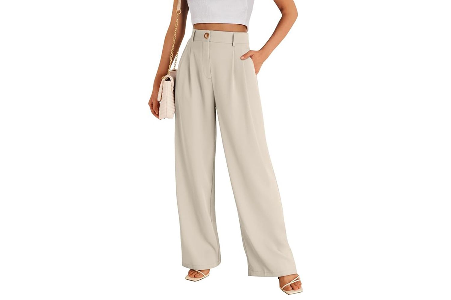 LILLUSORY Wide Leg Dress Pants Women's High Waisted Business Casual Trousers