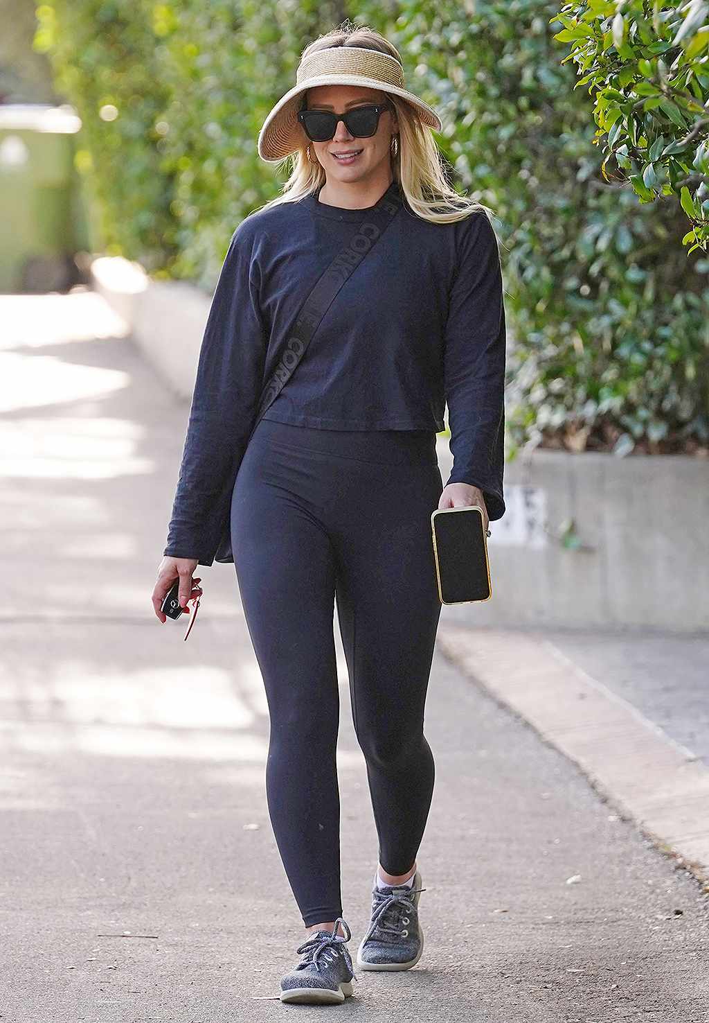 Hilary Duff is seen on January 26, 2022 in Los Angeles, California.