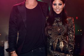 Scott Disick (L) and Kourtney Kardashian