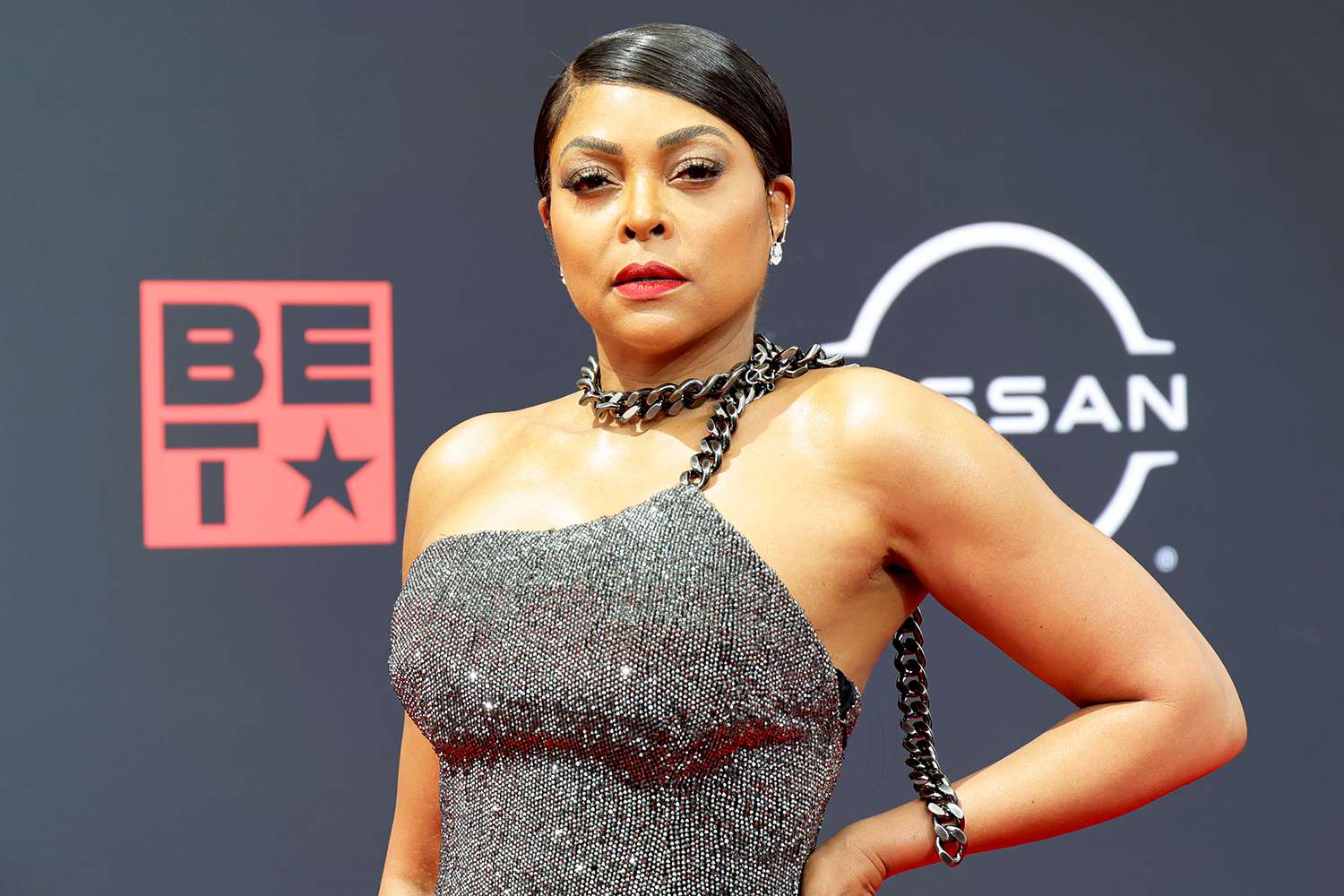 Taraji P. Henson attends the 2022 BET Awards at Microsoft Theater on June 26, 2022 in Los Angeles, California.