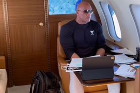 Dwayne Johnson on a Plane