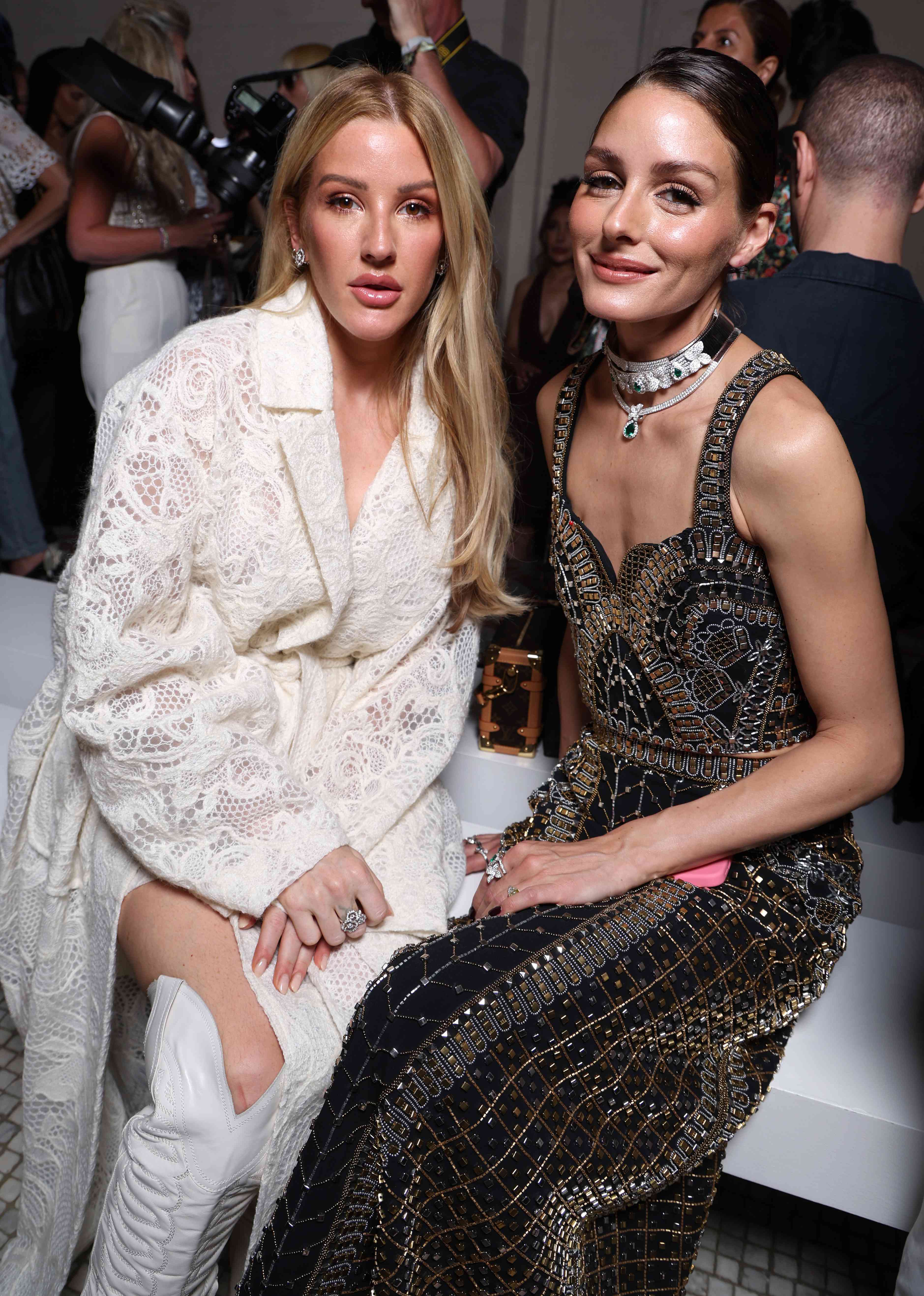 Ellie Goulding and Olivia Palermo PFW Paris fashion week 06 26 24