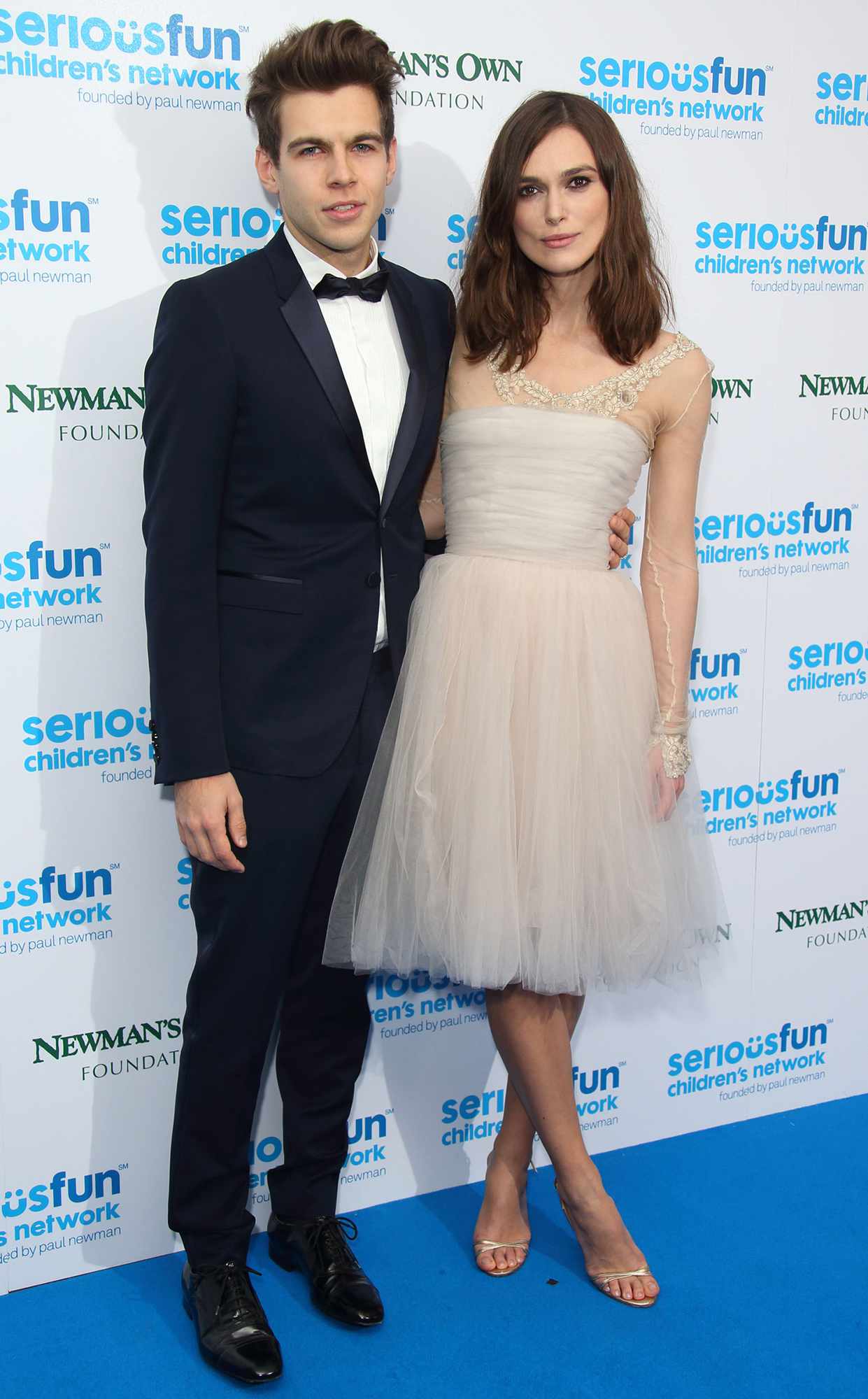 James Righton and Keira Knightley attend the SeriousFun London Gala 2013 at The Roundhouse on December 3, 2013 in London, England.The Serious Fun Children's Network is a growing community of camps and programs serving children with serious illnesses and their families and was set up by Paul Newman in 1988