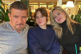 Antonio Banderas and Melanie Griffith with their daughter Stella