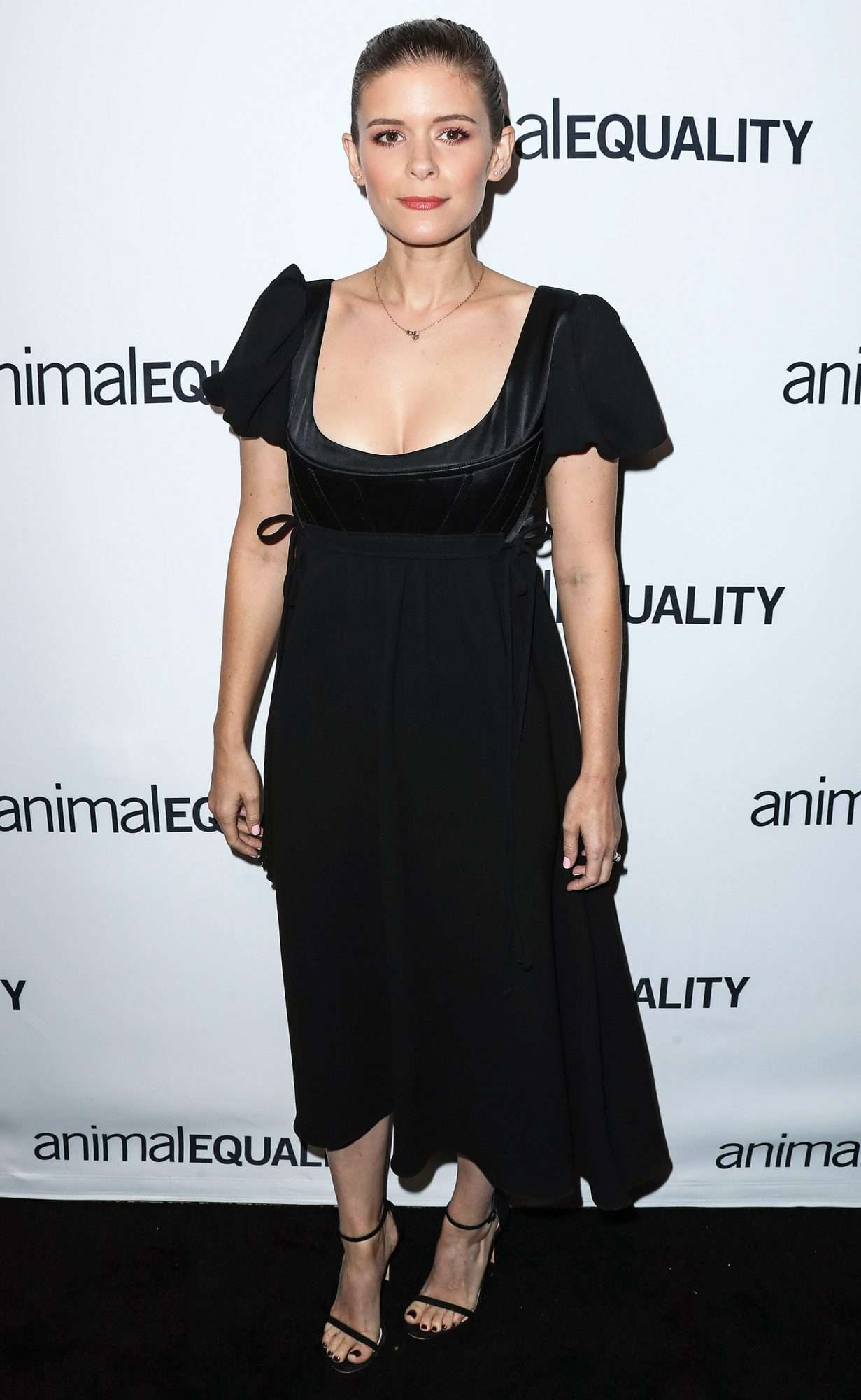 Kate Mara wearing Hiraeth arrives at the Animal Equality's Inspiring Global Action Los Angeles Gala 2018