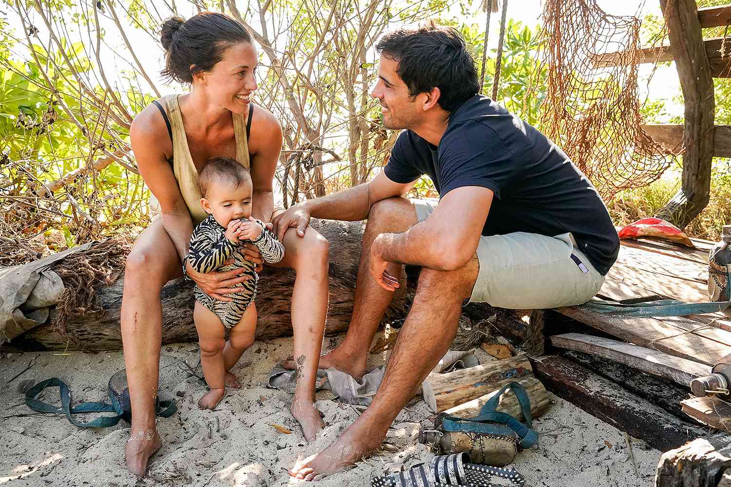 Parvati Shallow with her loved ones on the Tenth episode of SURVIVOR: WINNERS AT WAR, airing Wednesday, April 15 (8:00-9:01 PM, ET/PT) on the CBS Television Network.