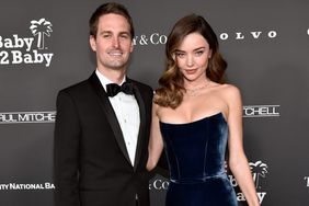 WEST HOLLYWOOD, CALIFORNIA - NOVEMBER 12: (L-R) Evan Spiegel and Miranda Kerr attend the 2022 Baby2Baby Gala presented by Paul Mitchell at Pacific Design Center on November 12, 2022 in West Hollywood, California. (Photo by Rodin Eckenroth/Getty Images)