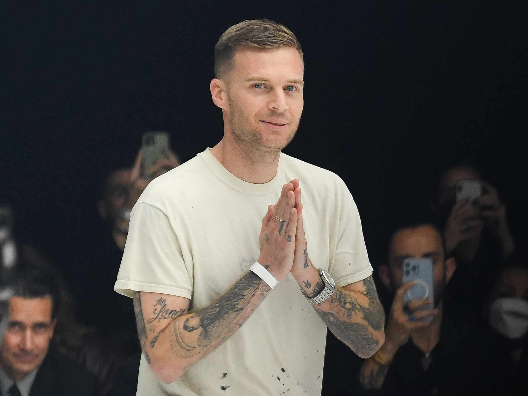 Matthew M. Williams walks the runway during the Givenchy Womenswear Spring/Summer 2022 show as part of Paris Fashion Week at U Arena on October 03, 2021 in Nanterre, France