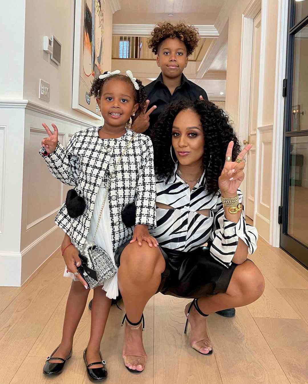 Tia Mowry Instagram with her kids Cree and Cairo