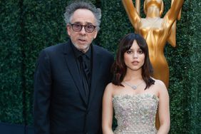 Los Angeles, CA - January 15: Jenna Ortega and Tim Burton attend the 75th Primetime Emmy Awards at the Peacock Theater in Los Angeles, CA, Monday, Jan. 15, 2024