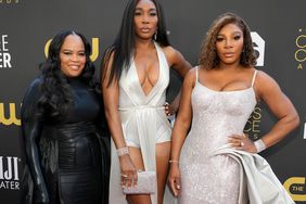 sha Price, Venus Williams, and Serena Williams attend the 27th Annual Critics Choice Awards 