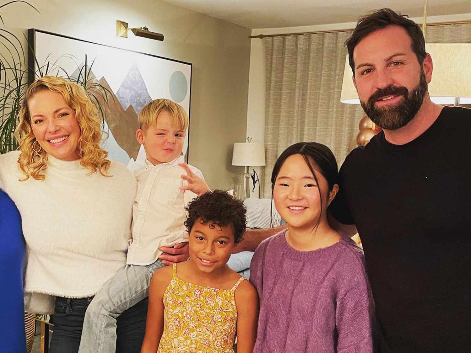 Katherine Heigl with her family